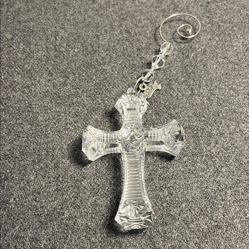 Waterford 2004 Crystal Cross Ornament